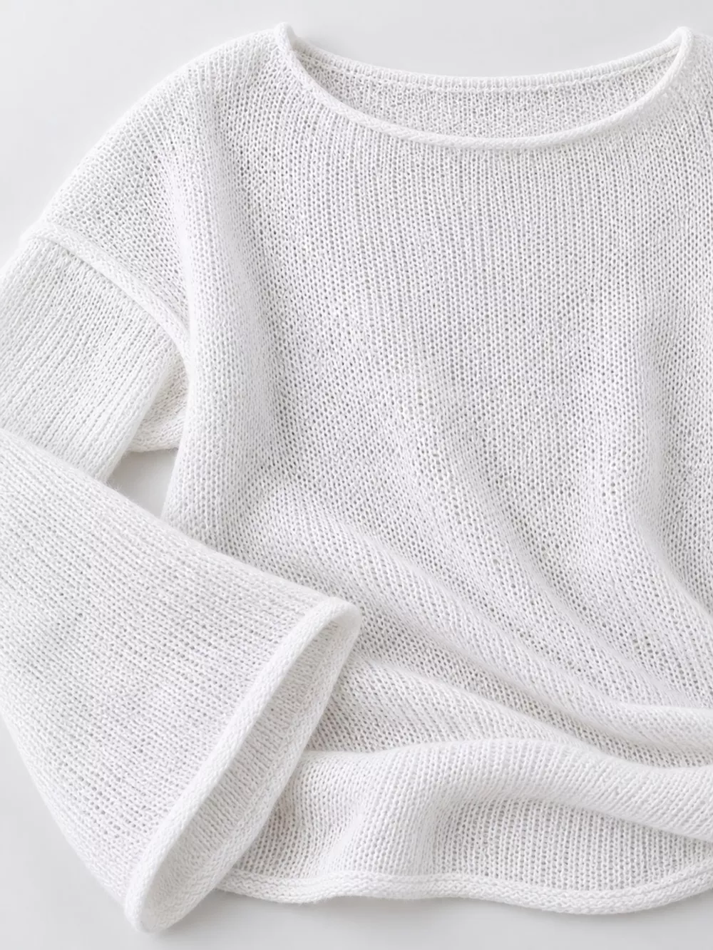Lightweight Dropped Shoulder Knit Cover Up, image 6