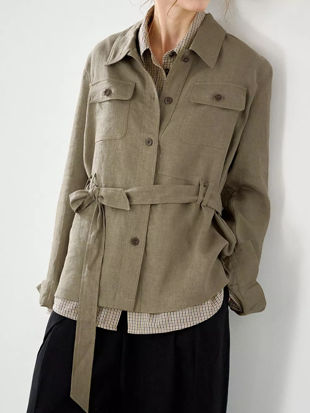 Button Up Long Sleeve Shacket, image 22