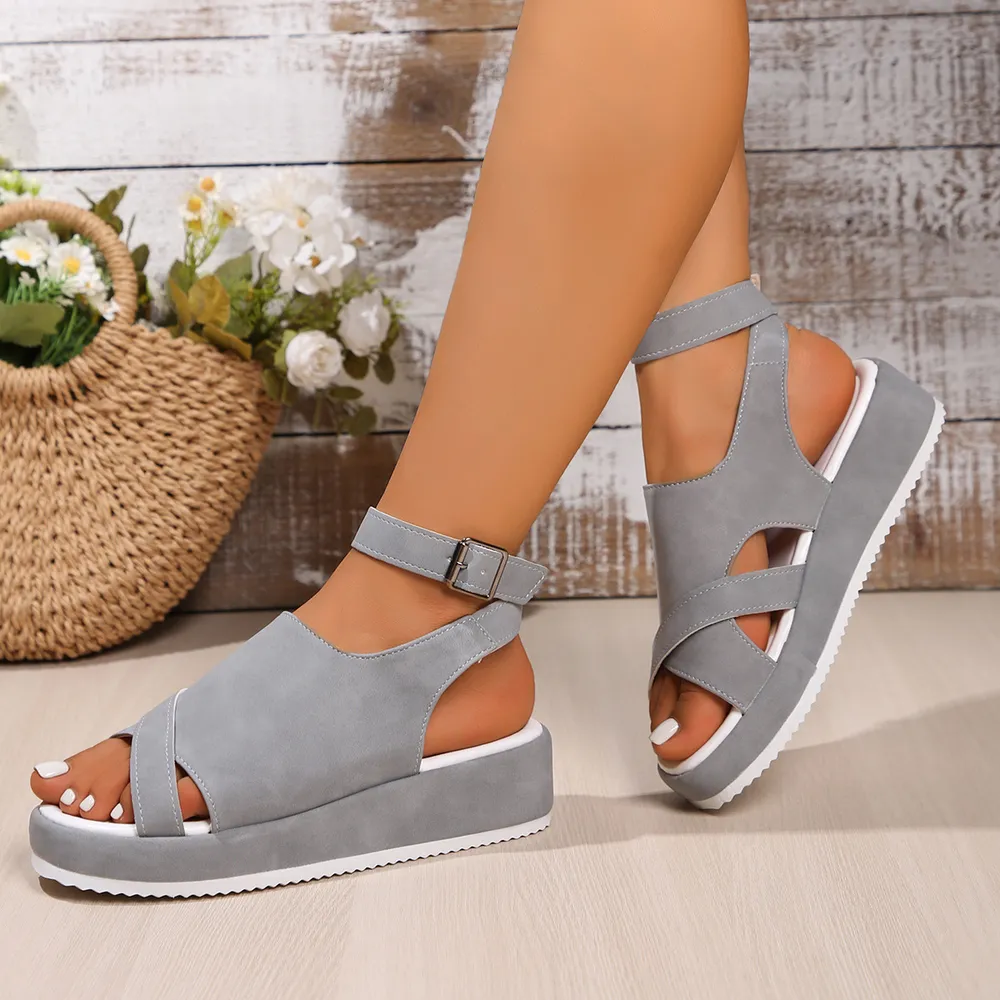 Platform Ankle Strap Comfort Sandals, image 9