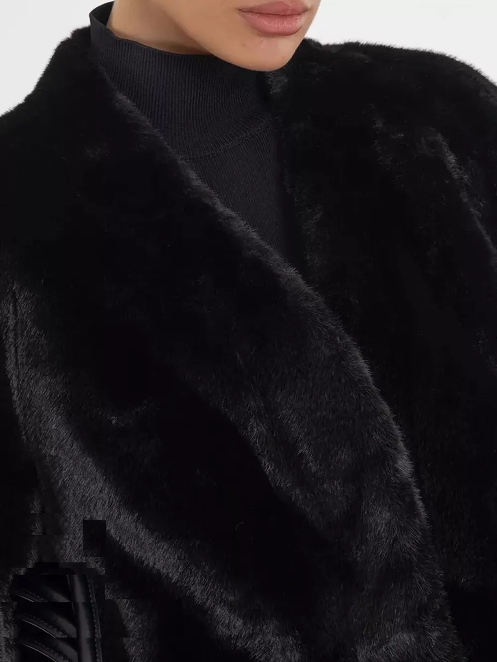 Faux Fur Open-Front Outerwear, image 2