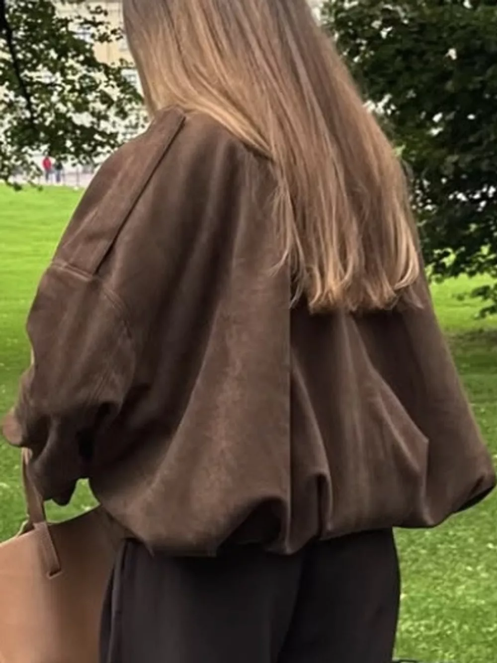 Elastic Hem Batwing Sleeve Jacket, image 9