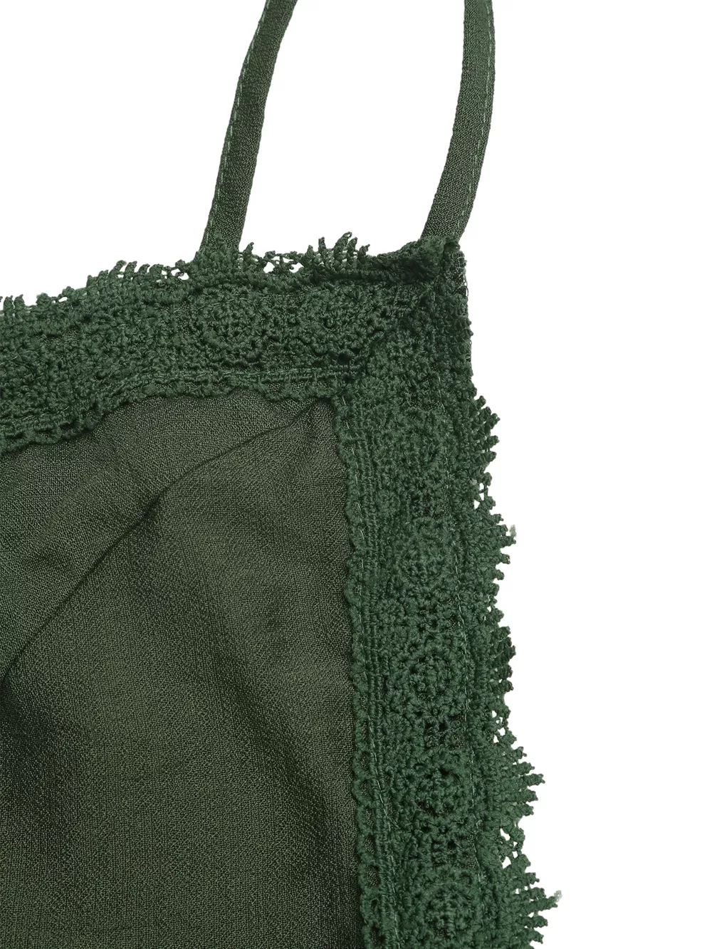 Lace Trim Spaghetti Strap Maxi Dress, image 10