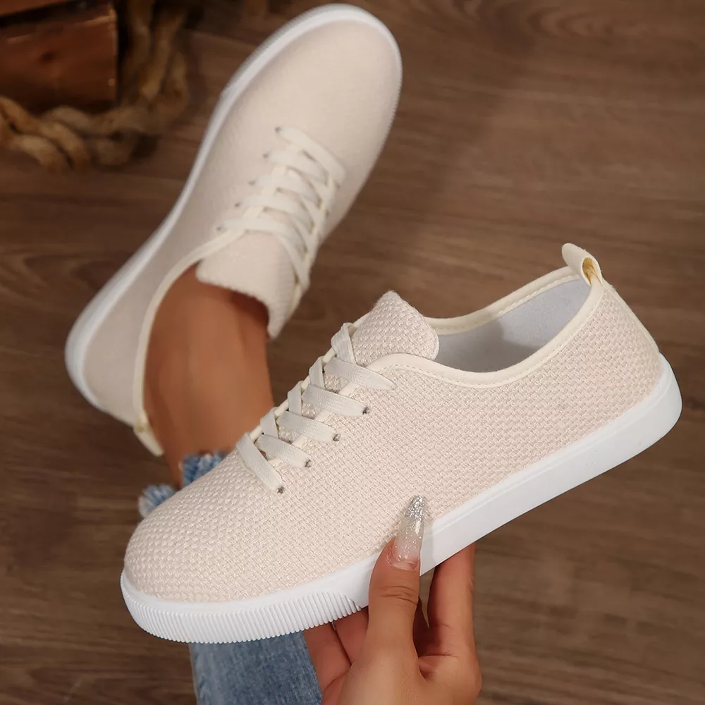 Round Toe Lace Up Sneakers, image 3