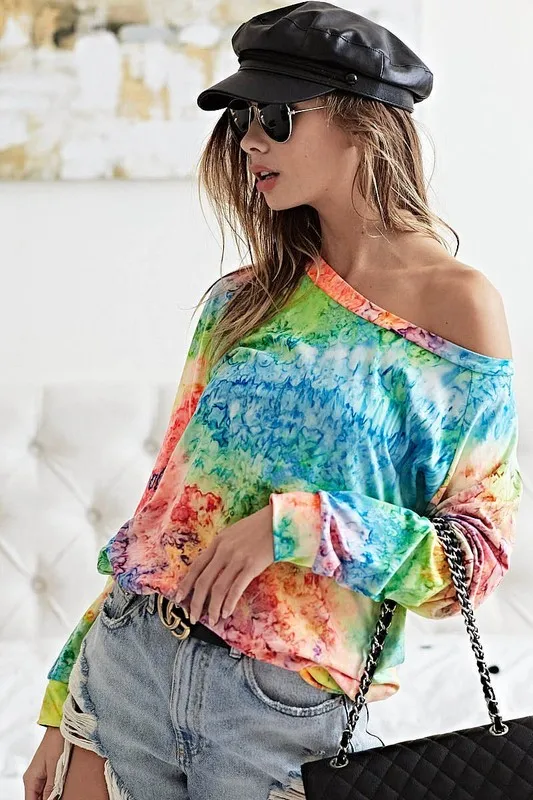 Tie Dye Soft Knit Jersey T-Shirt, image 7