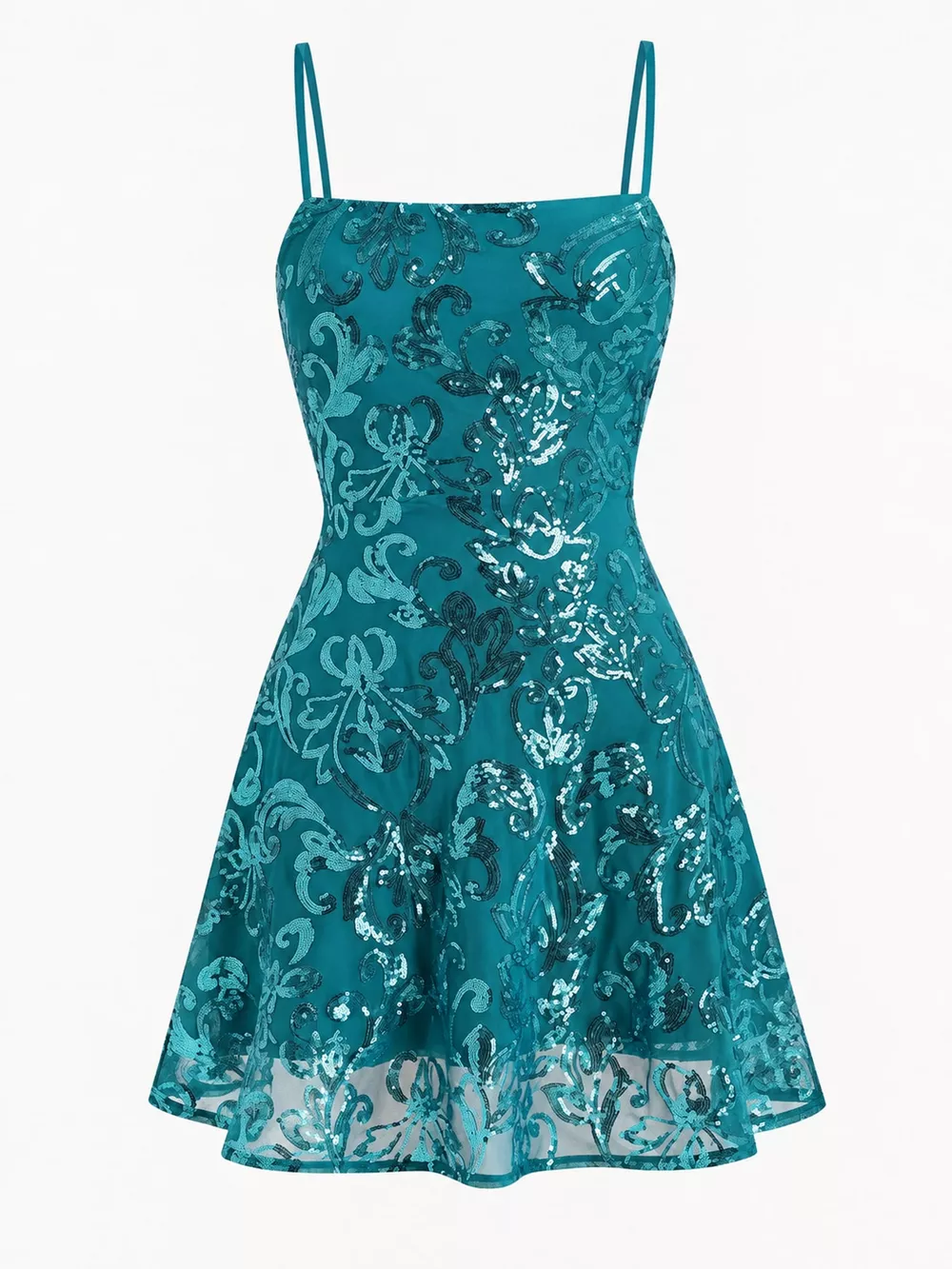 Sequin Square Neck Mini Dress, image 29
