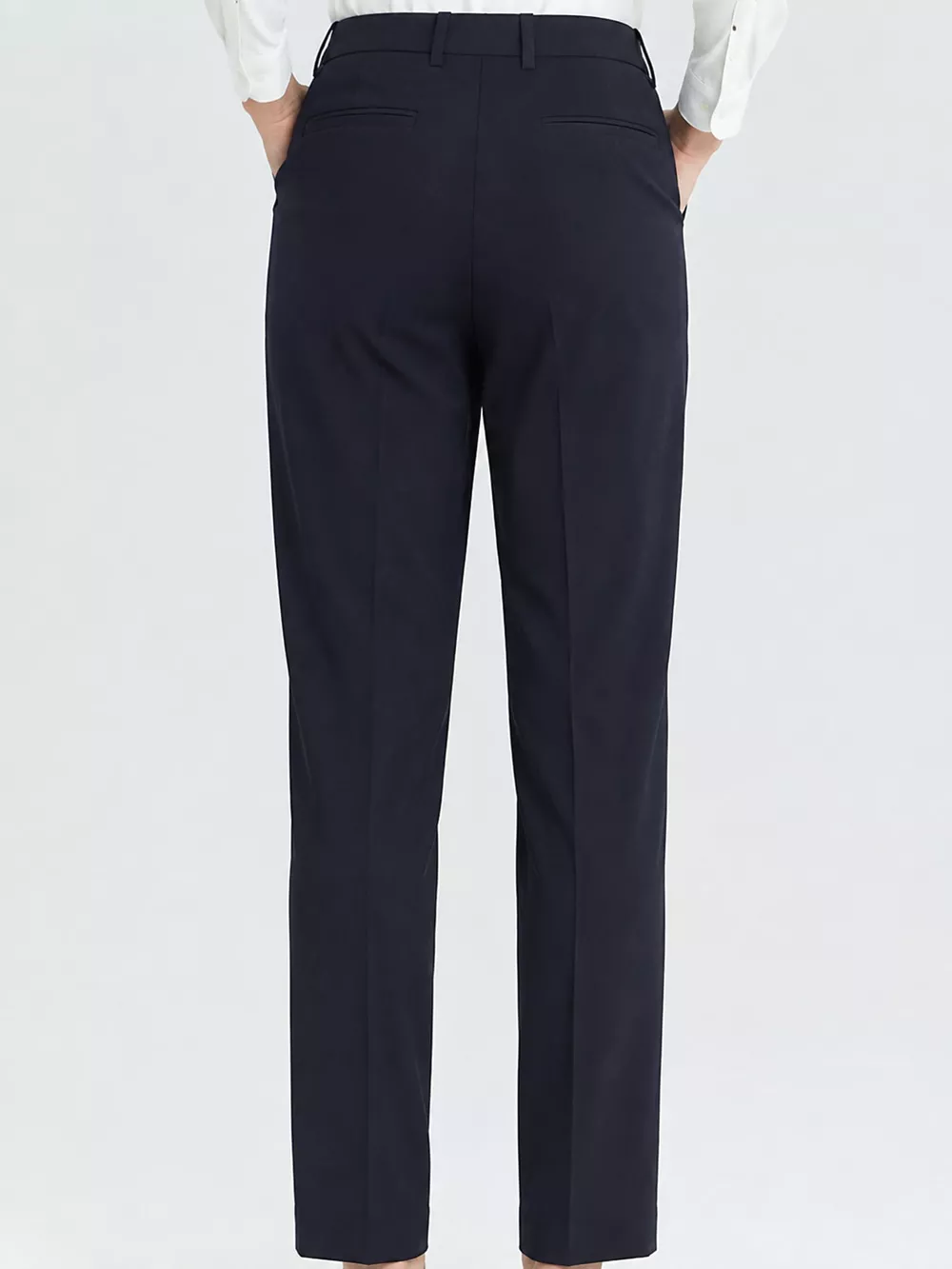 High-Waisted Straight Slim-Fit Pants, image 7