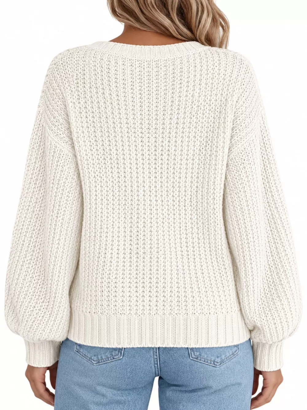 Full Size Chunky Knit Button-Down Cardigan Plus Size, image 15