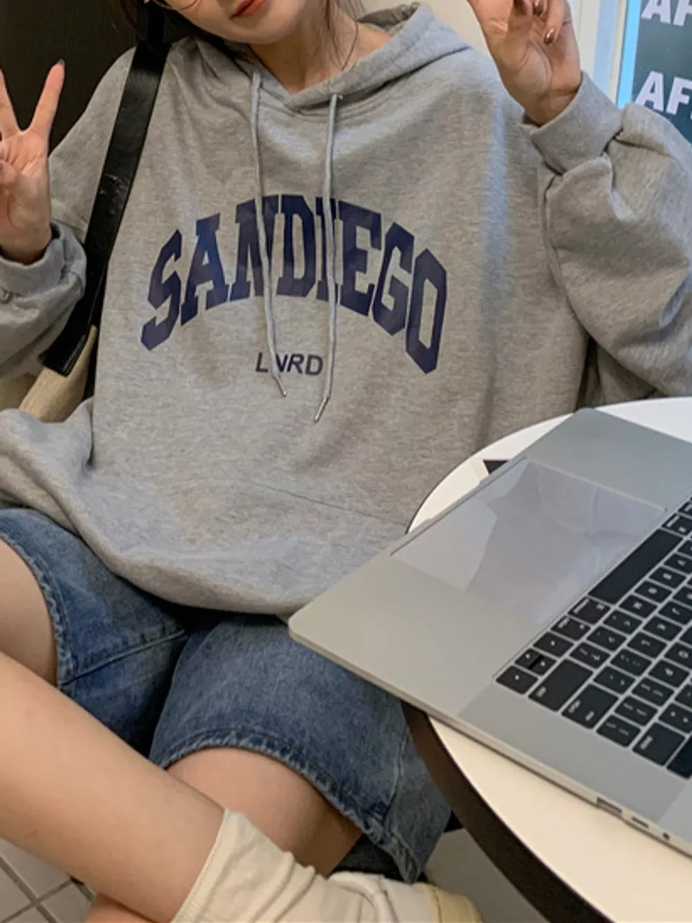 Letter Graphic Long Sleeve Hoodie, image 16