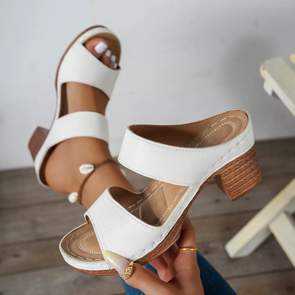 Open Toe Block Heels Sandals, image 10