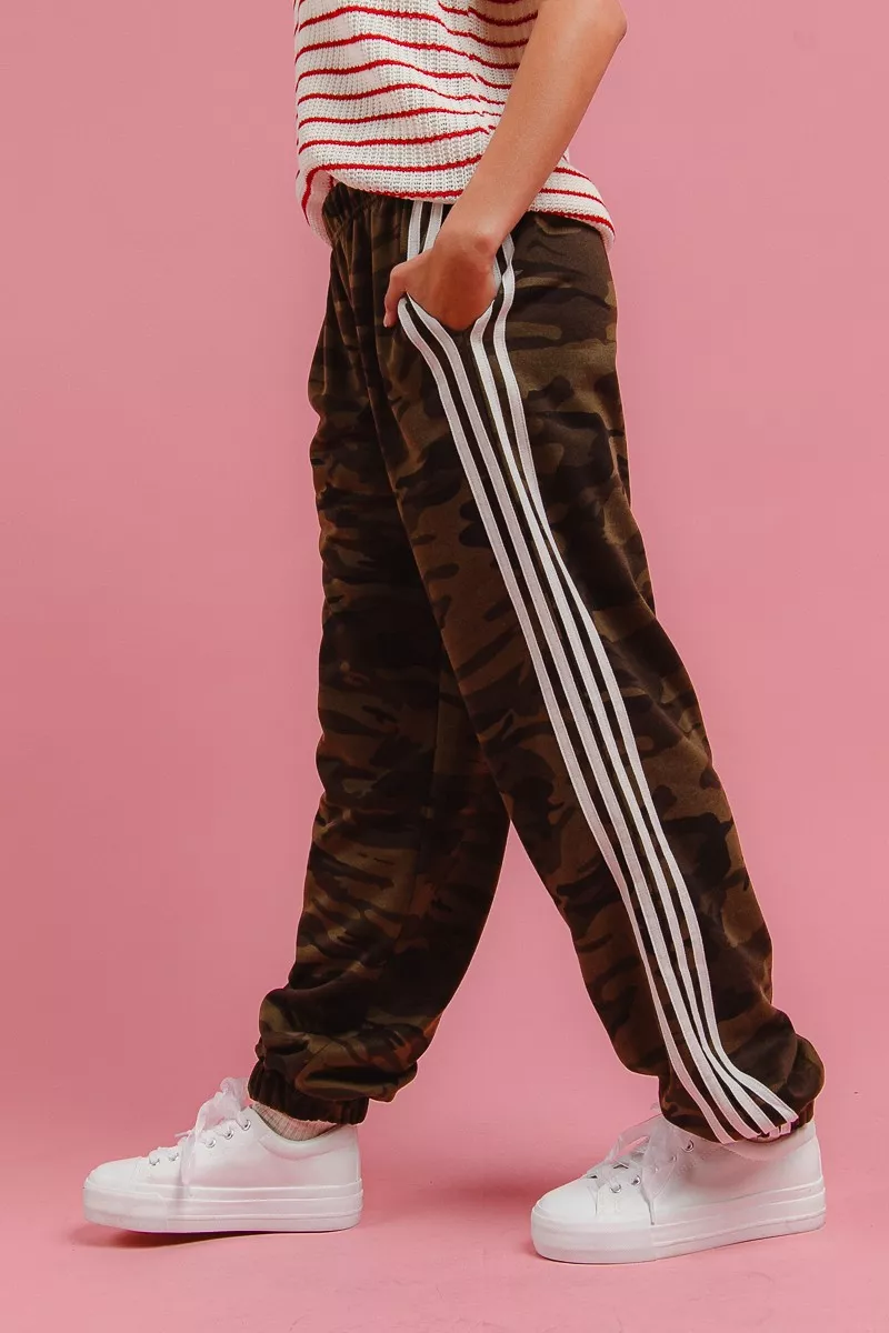Side Lines Camouflage Track Pants, image 3