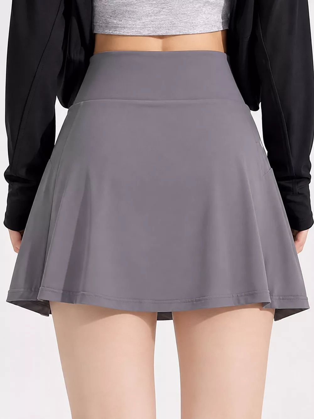 High-Waisted Pleated Active Skirt, image 17