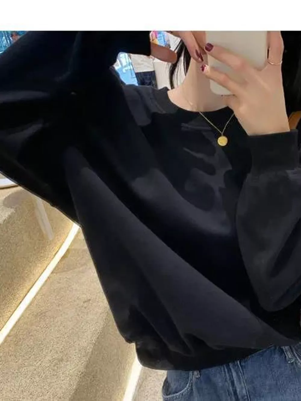 Cold-Shoulder Zipper Detail Sweatshirt, image 10