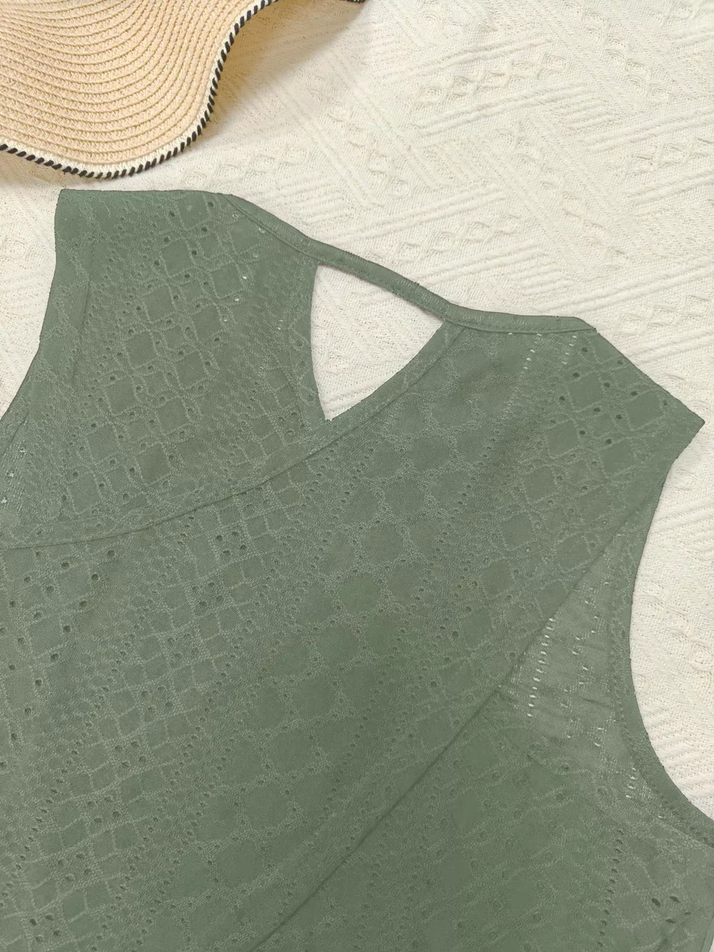 Hollow-Out Knit Tank Top, image 3