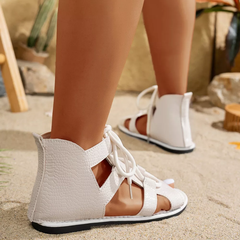 Open Toe Flats Sandals, image 9