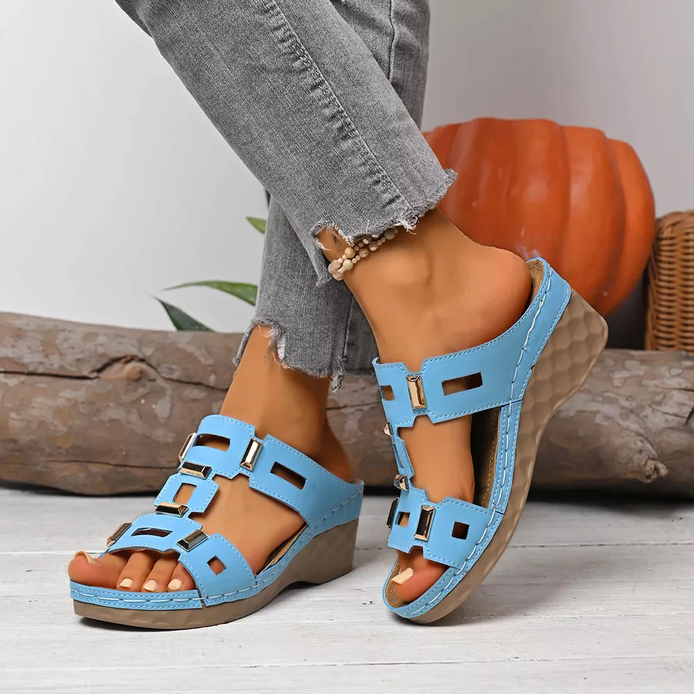 Open Toe Wedge Sandals, image 6