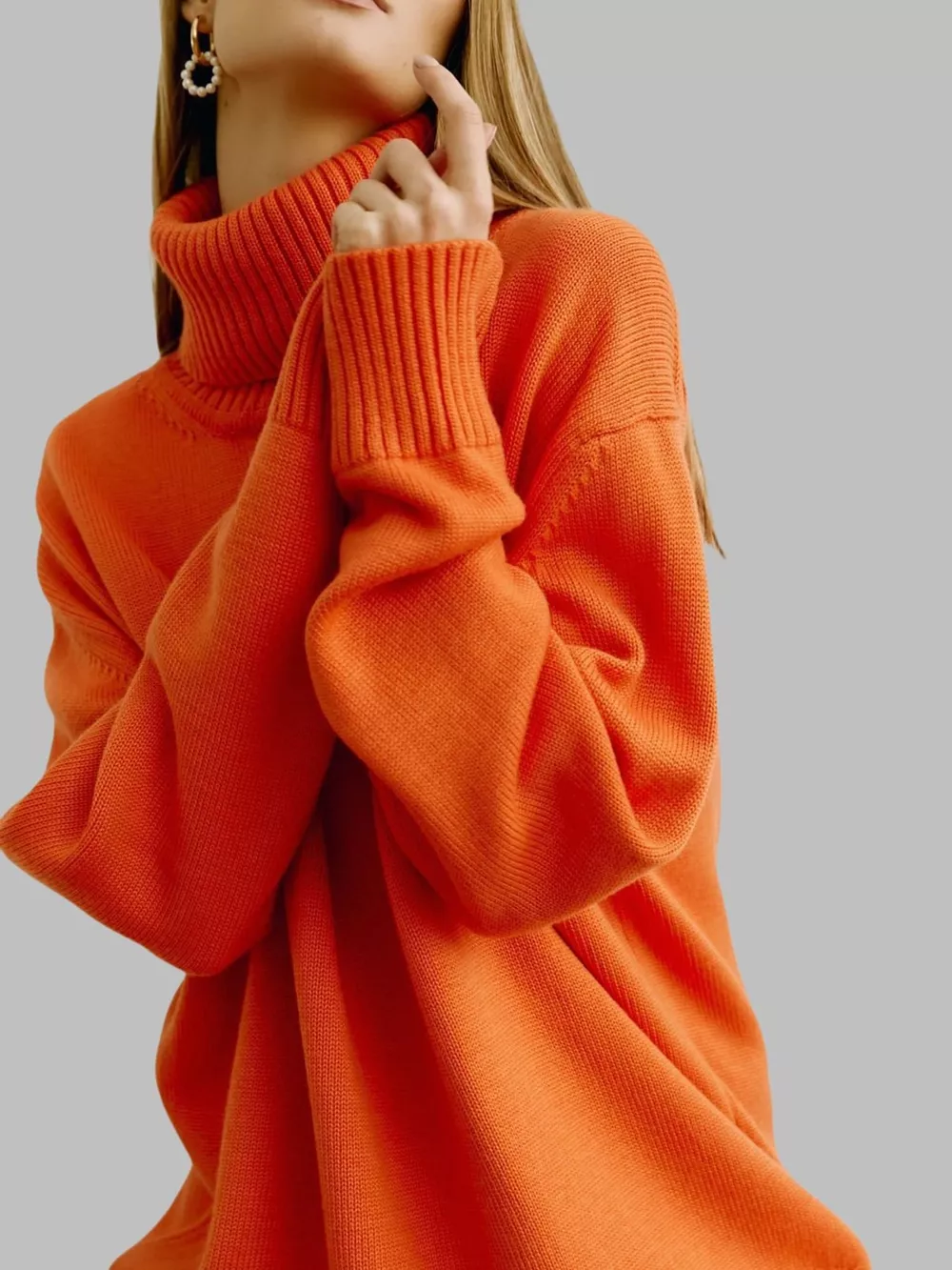 Turtleneck Dropped Shoulder Sweater, image 12