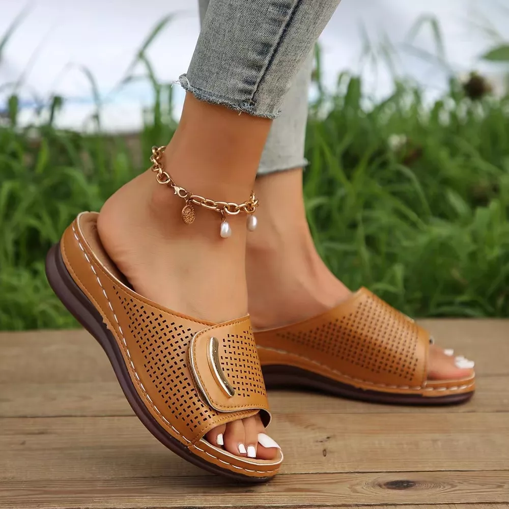 Open Toe Wedge Sandals, image 5