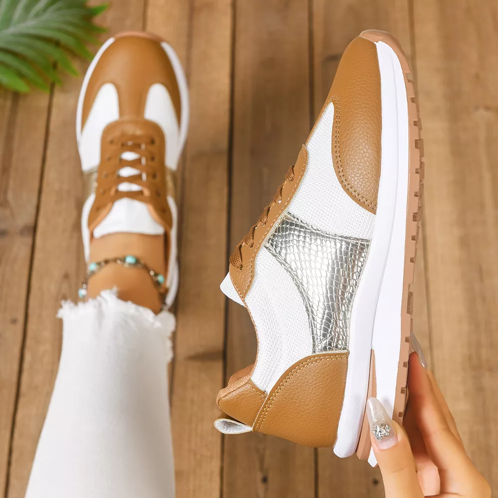 Round Toe Lace Up Sneakers, image 7