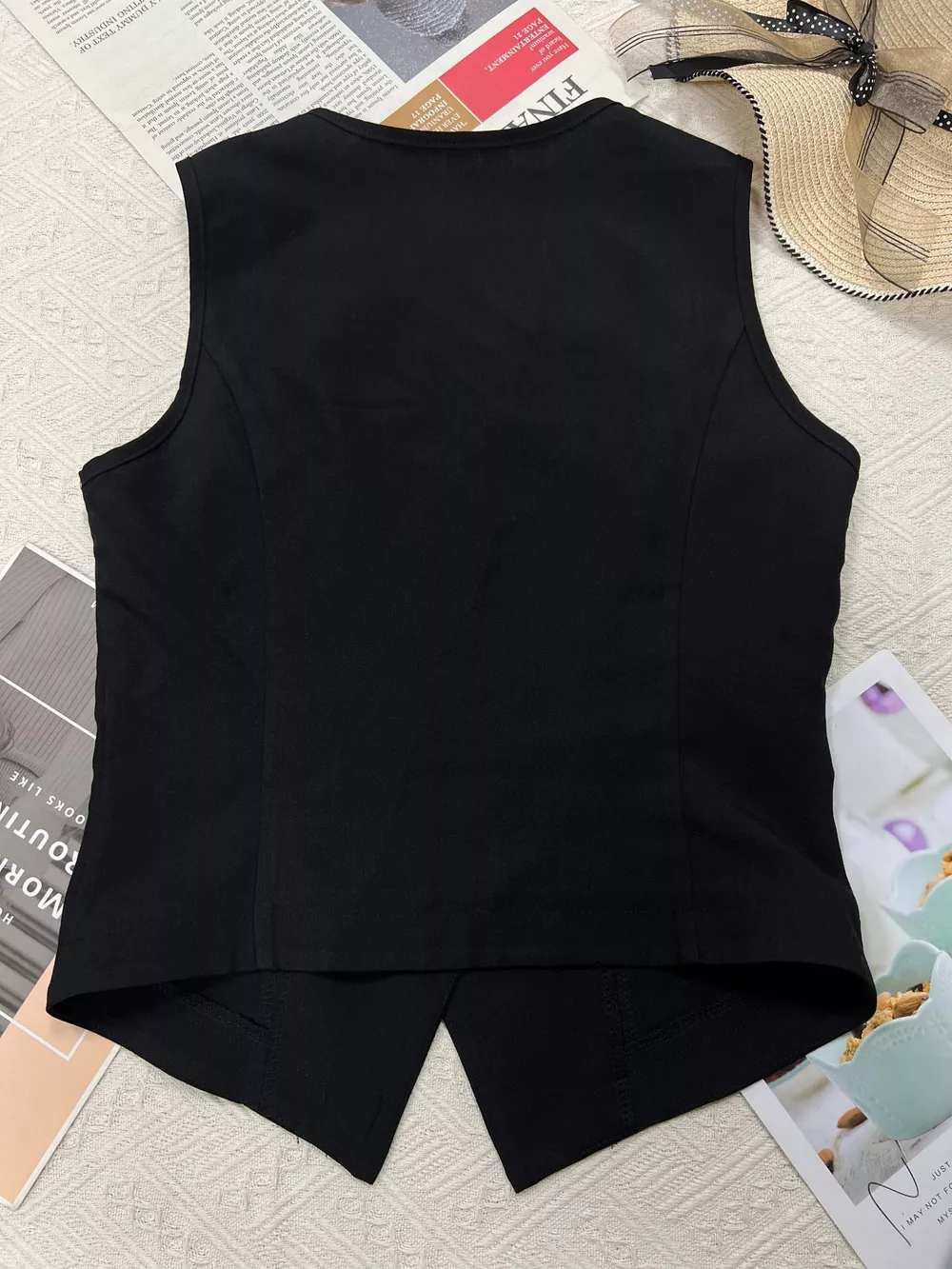 Slim Fit Button-Down Vest, image 5