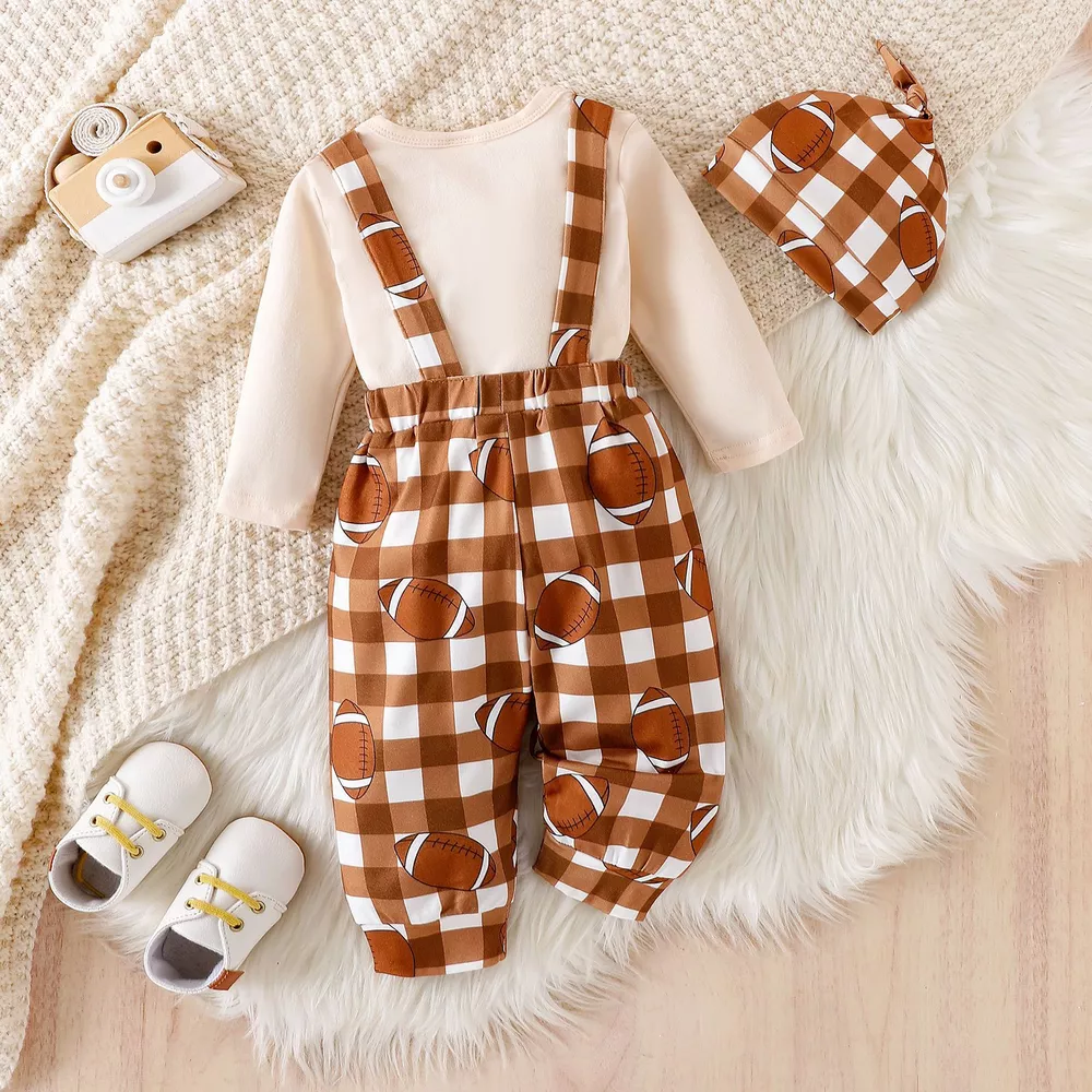 Children's My First Football Season Bodysuit and Pants Set with Hat, image 7
