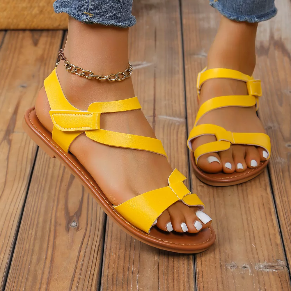 Open Toe Flats Sandals, image 5