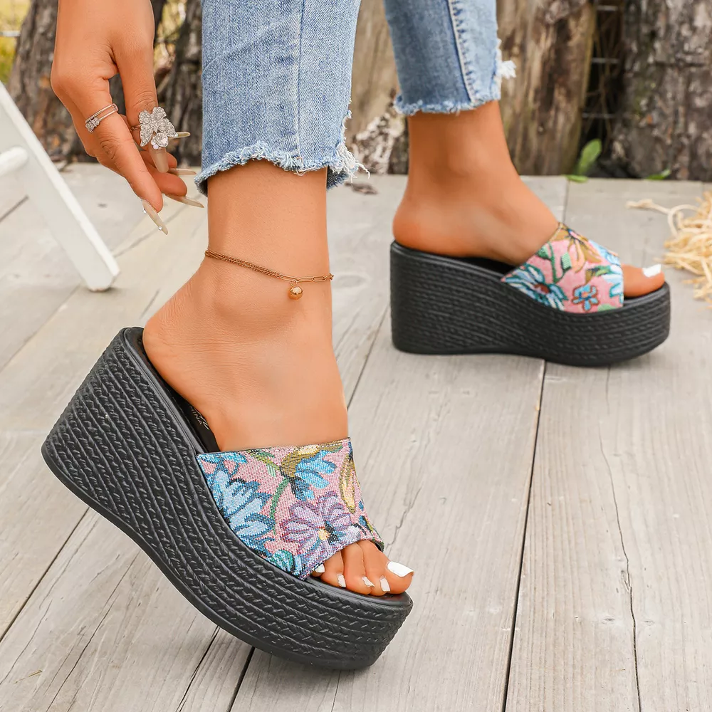 Open Toe Wedge Sandals, image 2