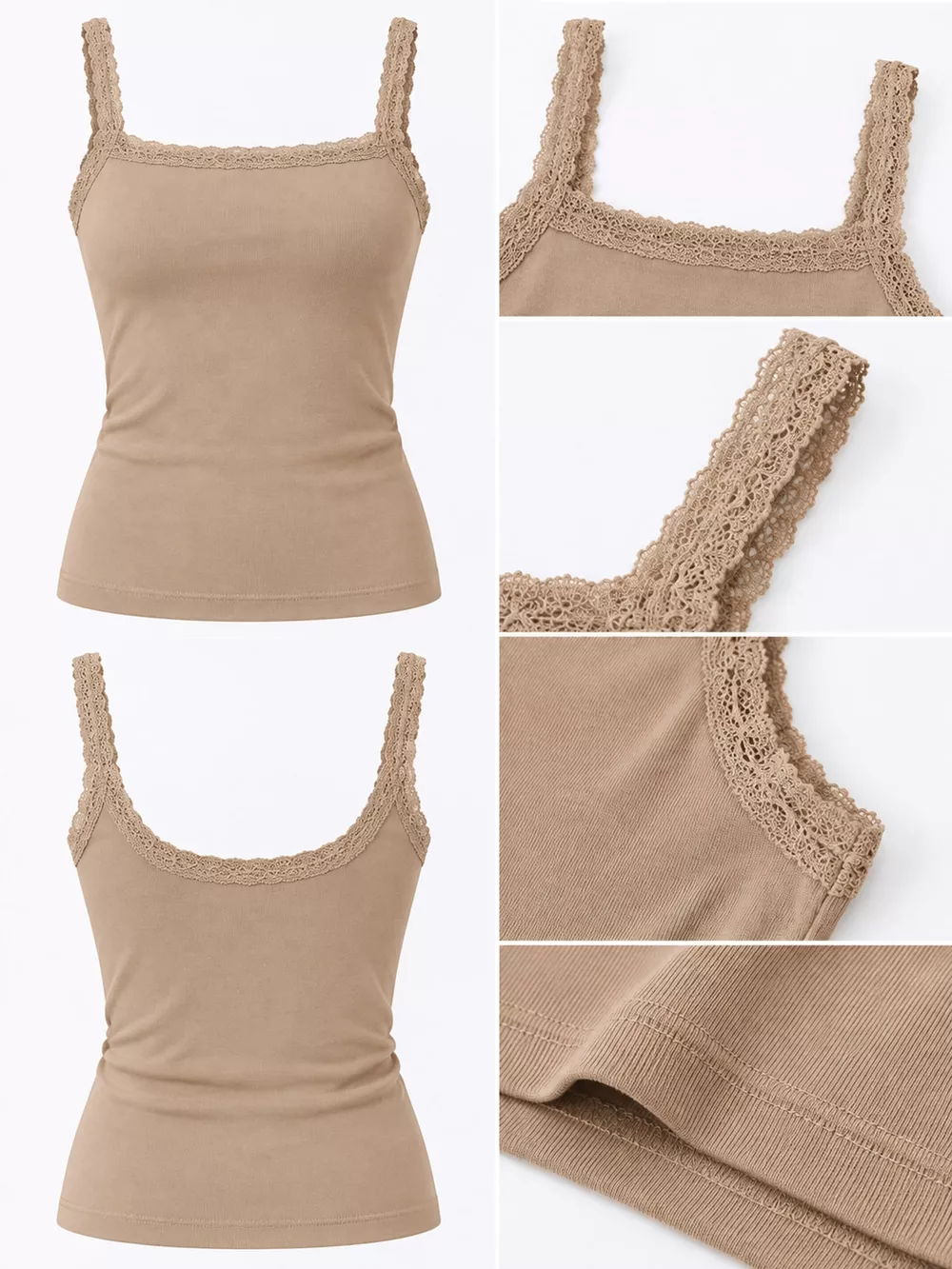 Lace Detail Cami Top, image 43