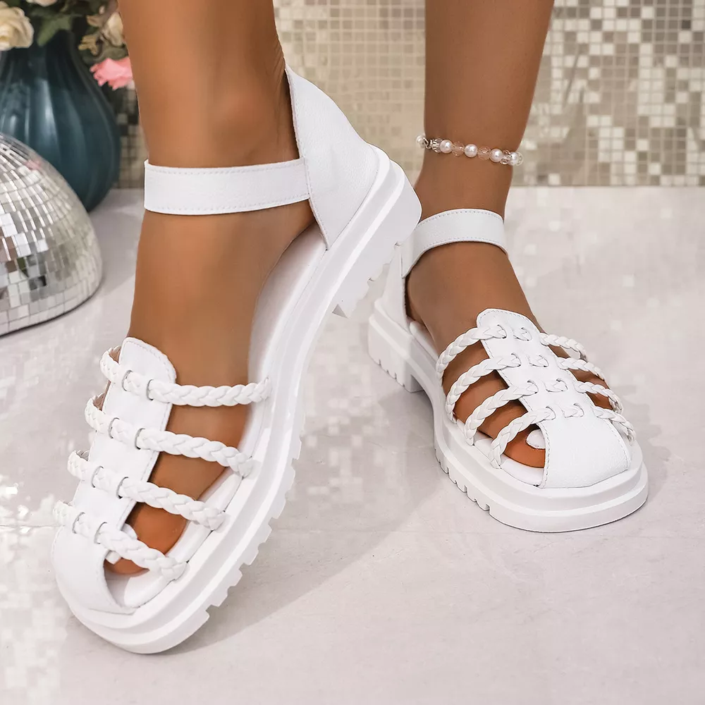 Round Toe Platform Sandals, image 4
