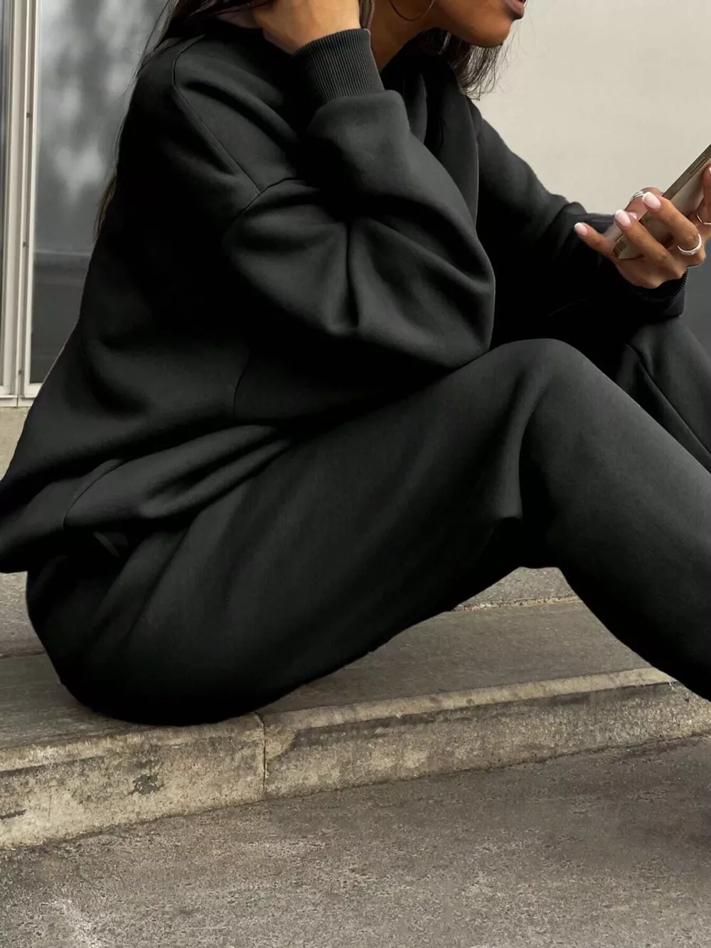 Half-Zip Sweatshirt and Joggers Set, image 11