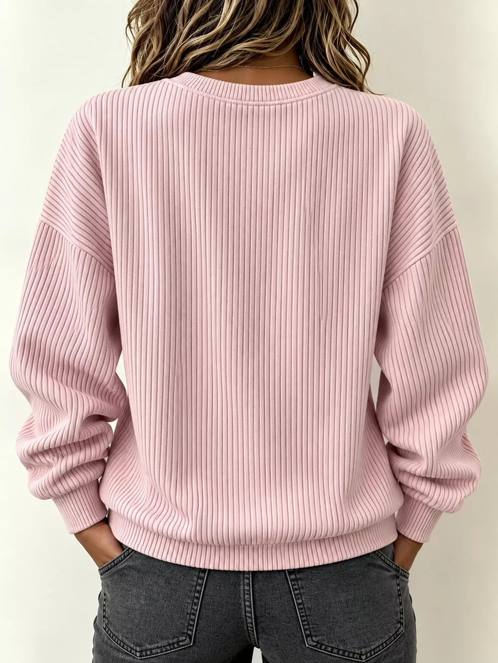 Full Size Quarter-Zip Dropped Shoulder Sweatshirt Plus Size, image 16