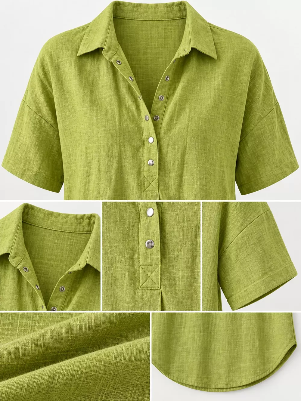 Snap Down Short Sleeve Shirt, image 9