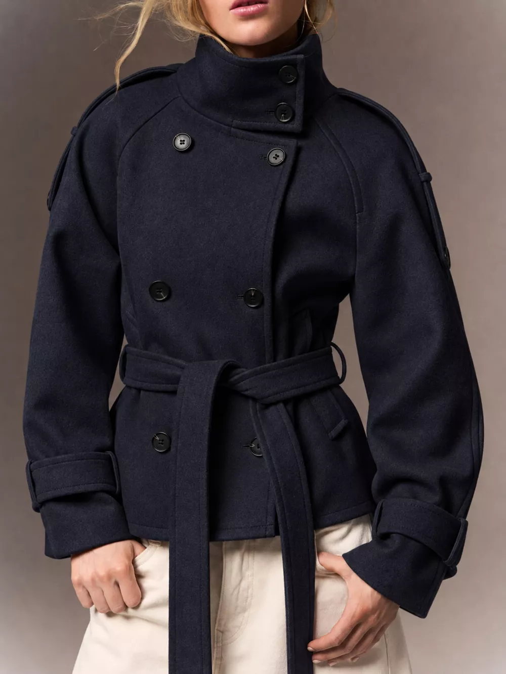 Double-Breasted Belted Outerwear, image 13