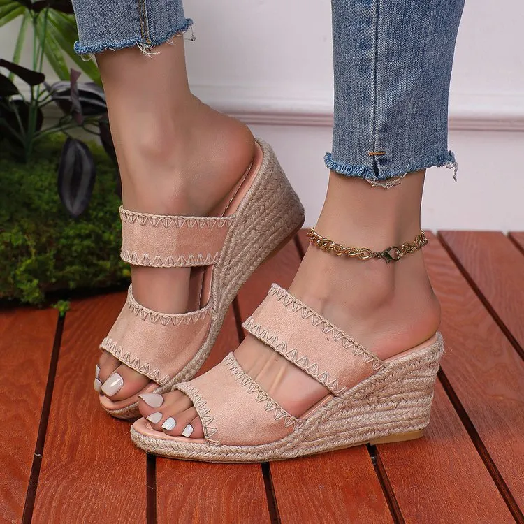 Espadrille Wedge Platform Sandals, image 5