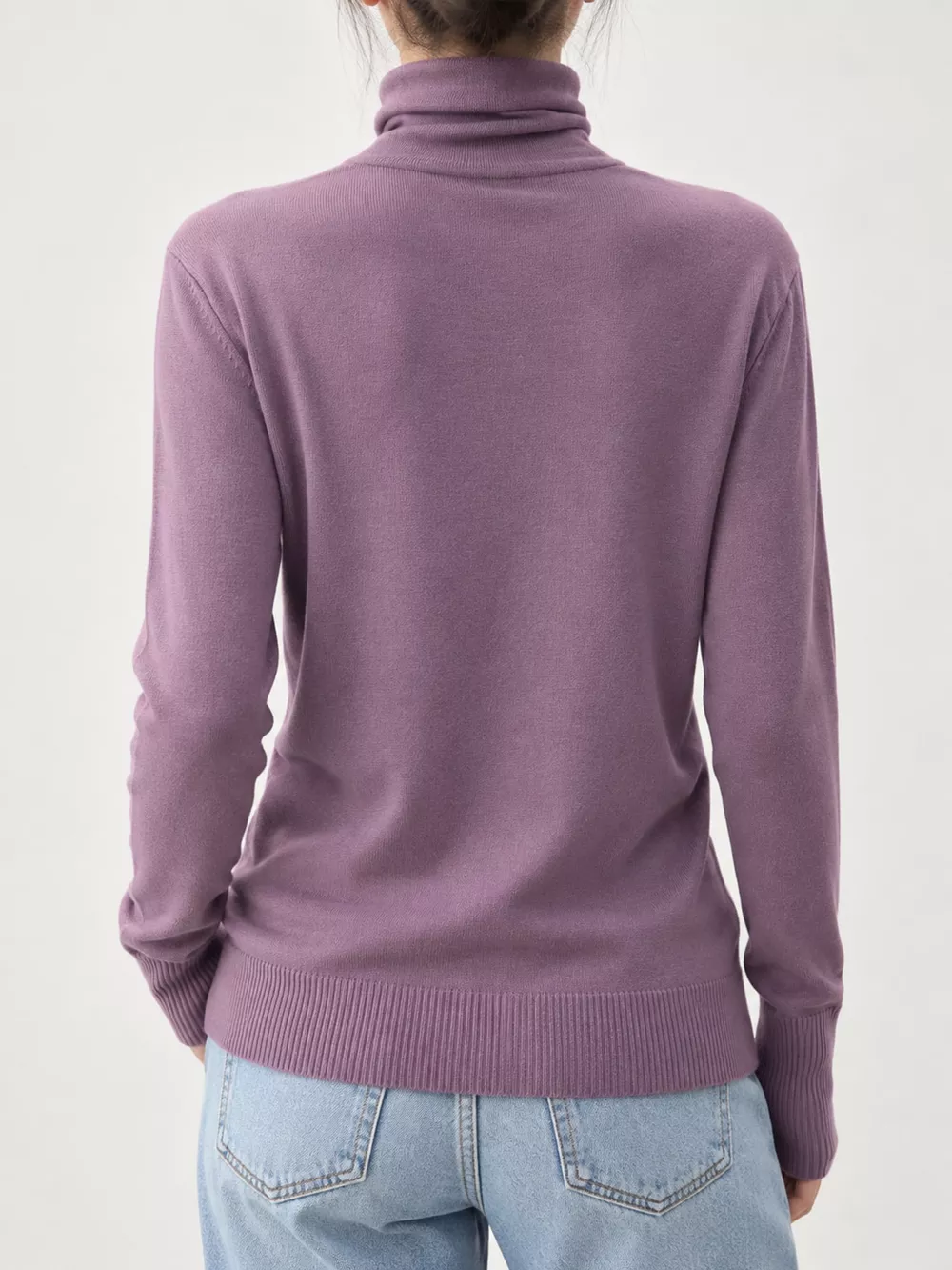 Full Size Slim-Fit Turtleneck Knit Top Plus Size, image 6