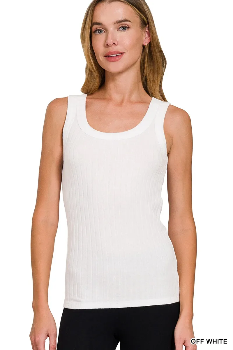 Melange Rib Tank Top