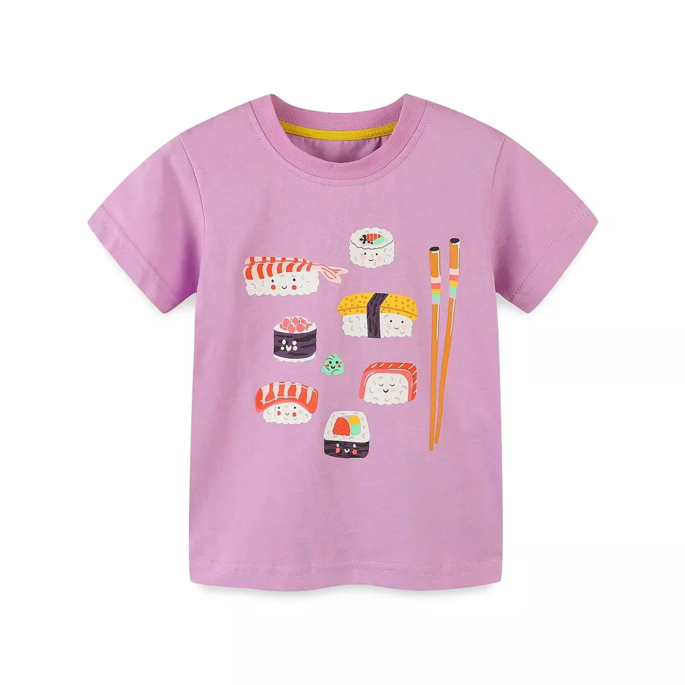 Children's Cartoon Fruit Print Short Sleeve T-Shirt, image 2