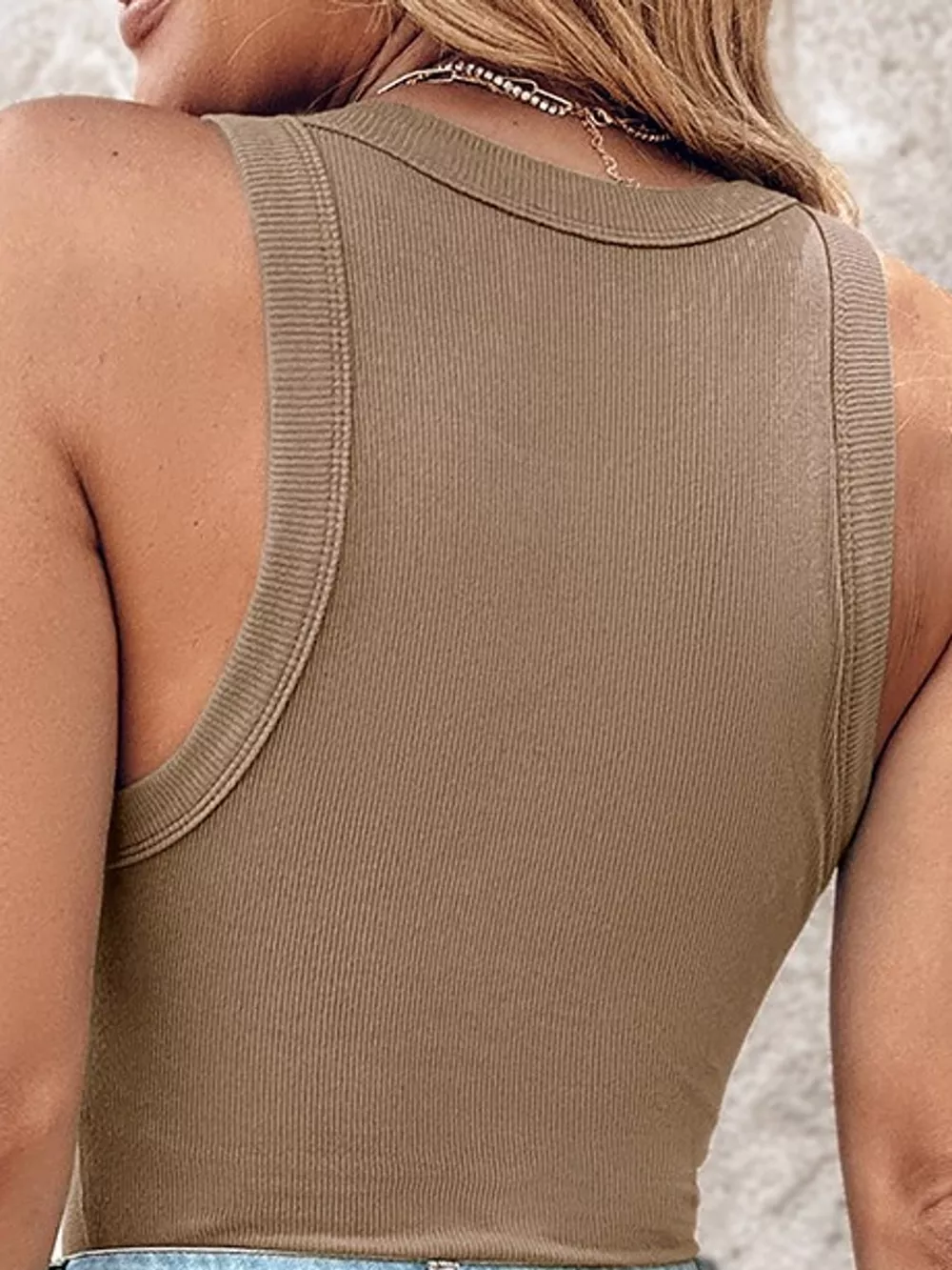 Full Size Ribbed Knit Slim-Fit Tank Top Plus Size, image 25