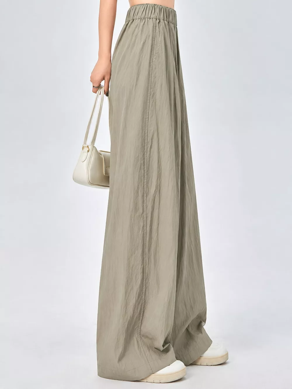 High-Waisted Loose Fit Wide-Leg Casual Pants, image 5