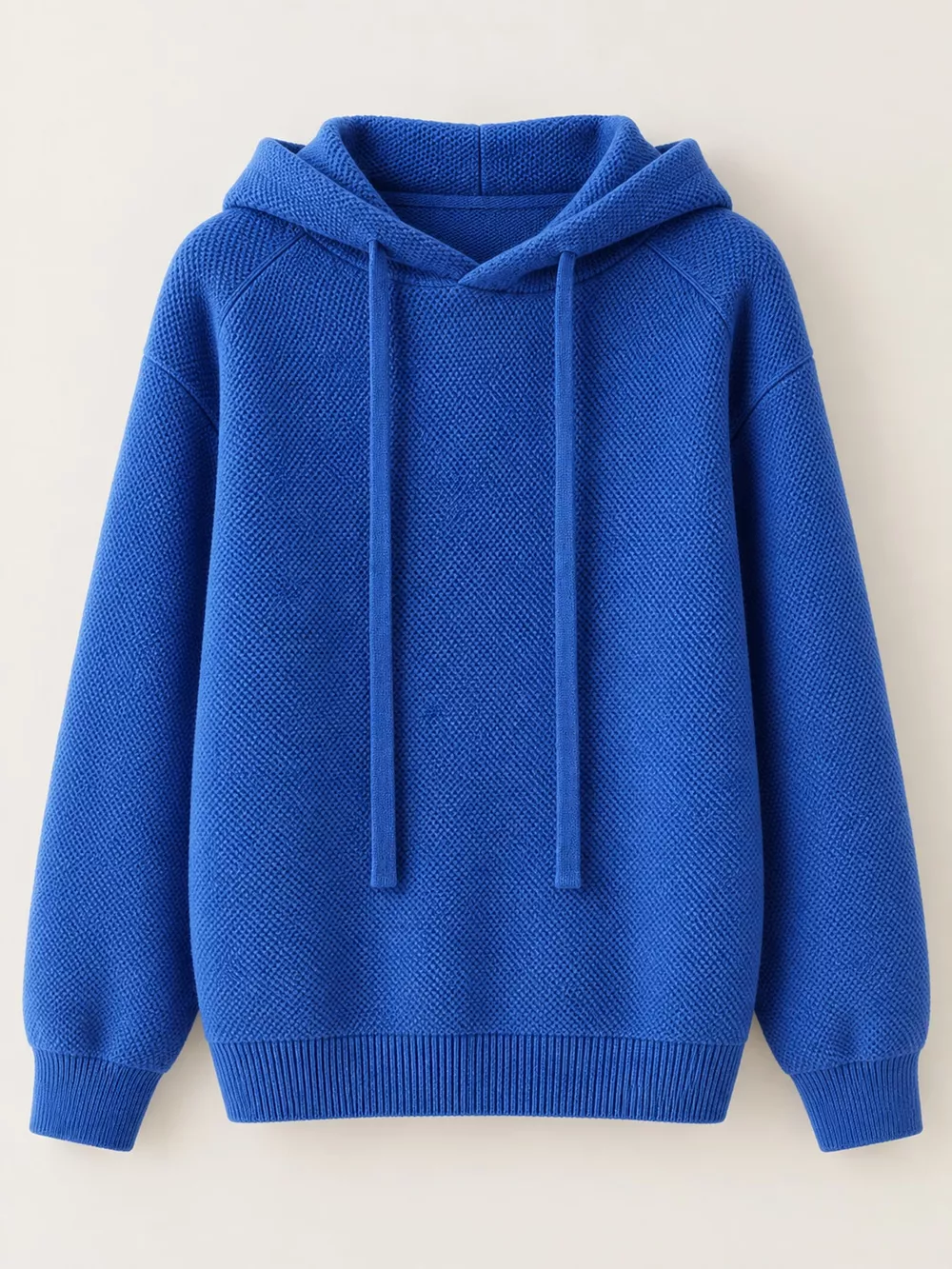 Drawstring Long Sleeve Hooded Knit Sweater, image 53