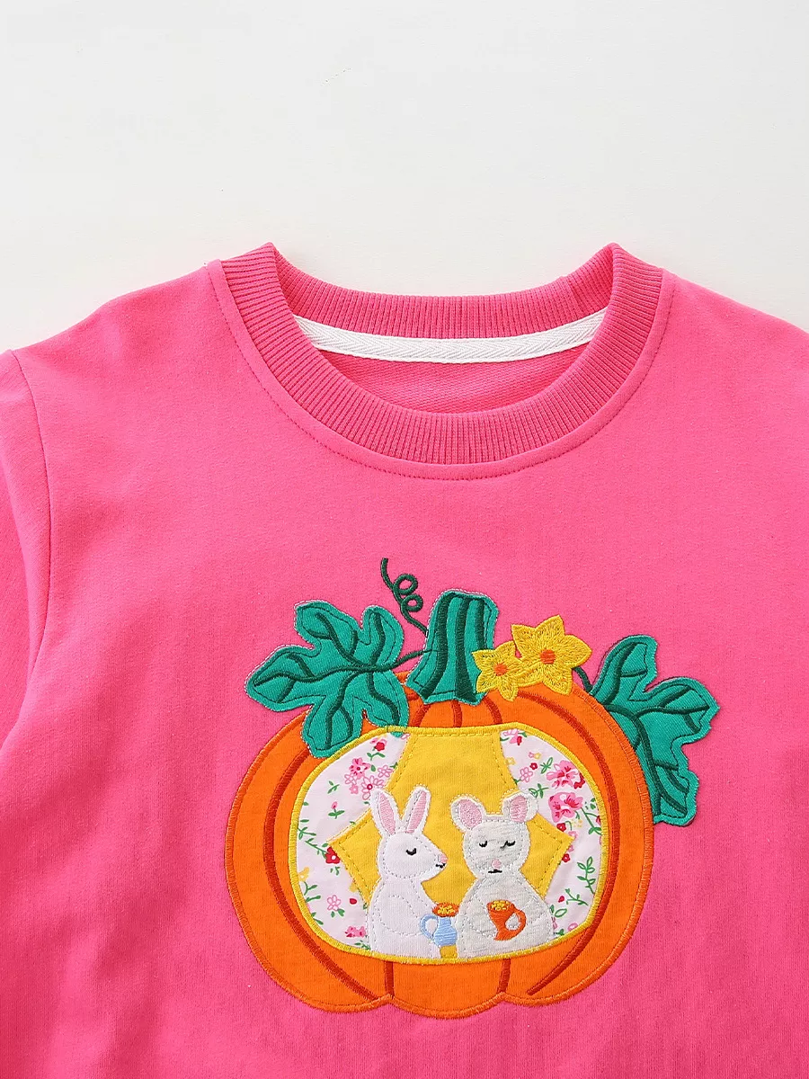 Children's Pumpkin Patch Applique Sweatshirt, image 3