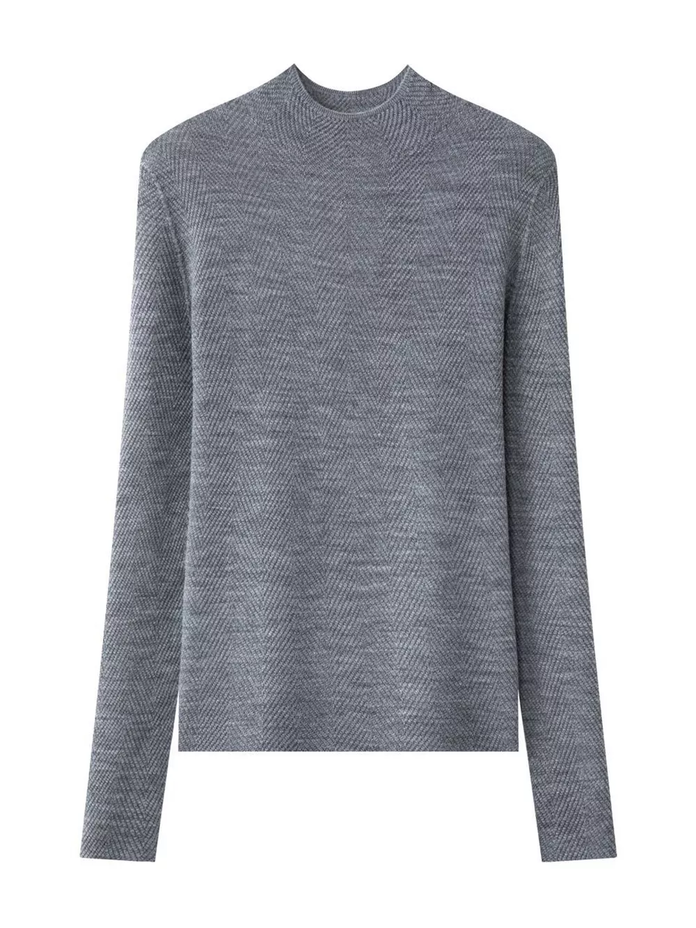 Textured Mock Neck Sweater, image 6