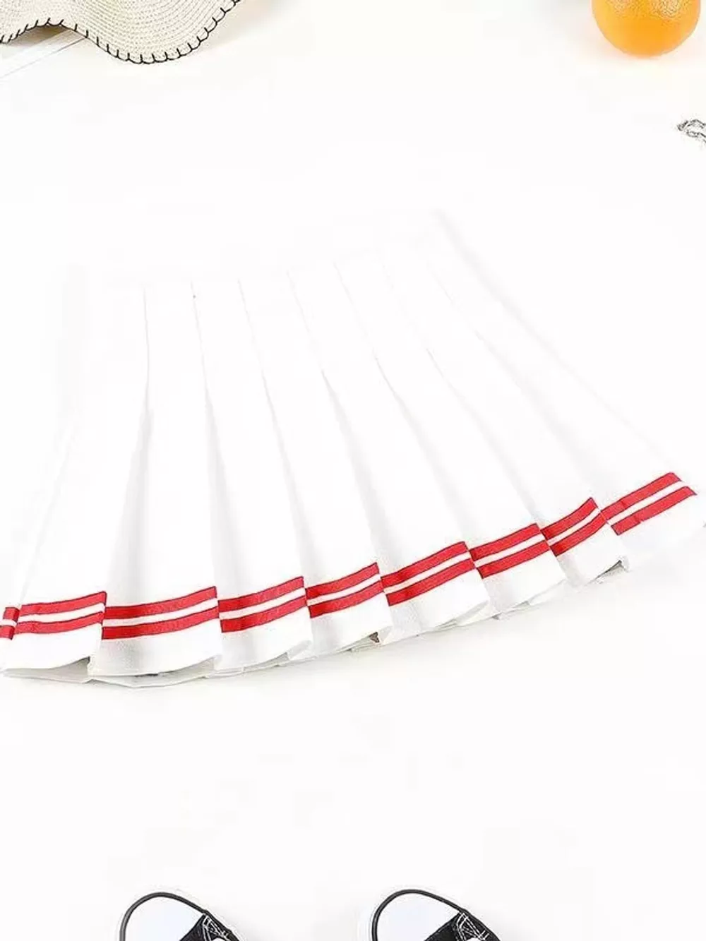 Pleated Striped Skirt, image 3