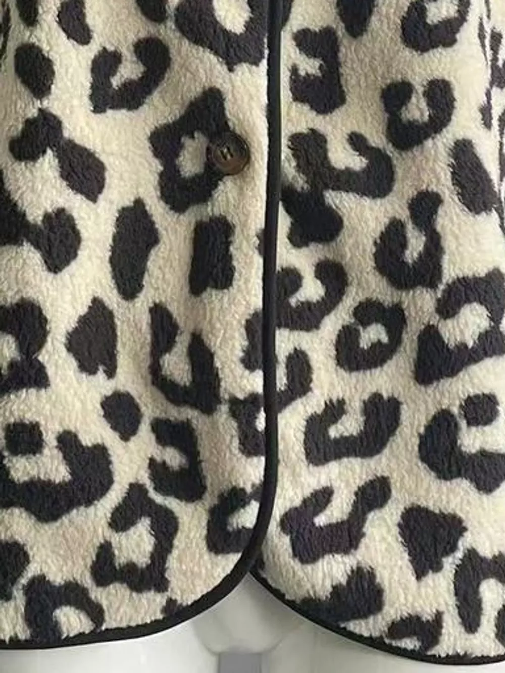 Leopard Button Up Vest Coat, image 7