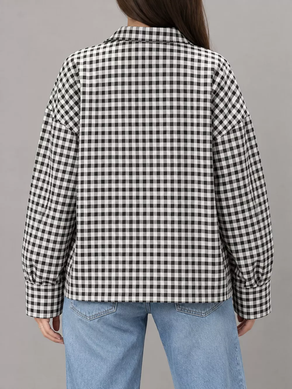 Plaid Zip-Up Jacket, image 4