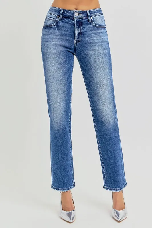 Mid Rise Ankle Tapered Jeans, image 2