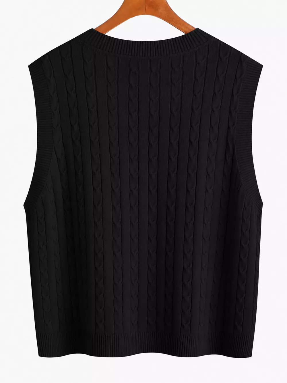Plus Size Cable Knit Sweater Vest, image 22