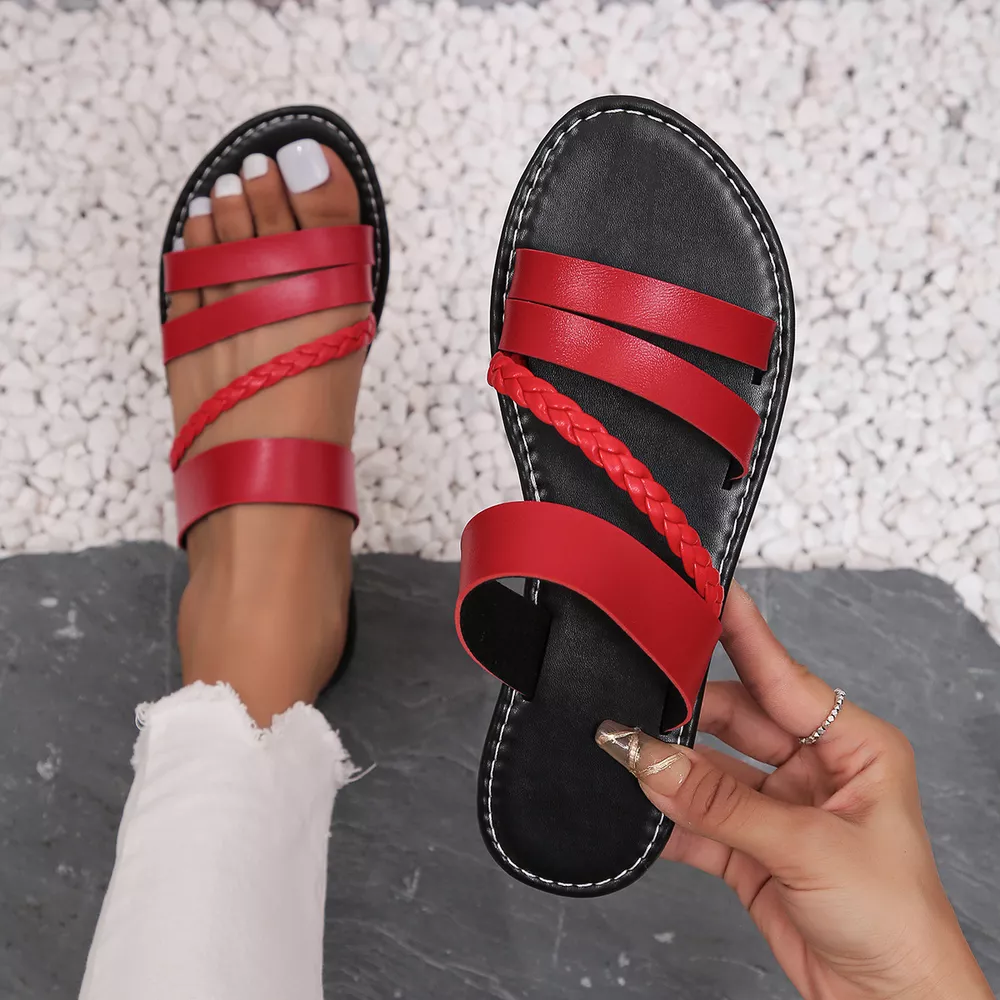 Open Toe Flats Sandals, image 15