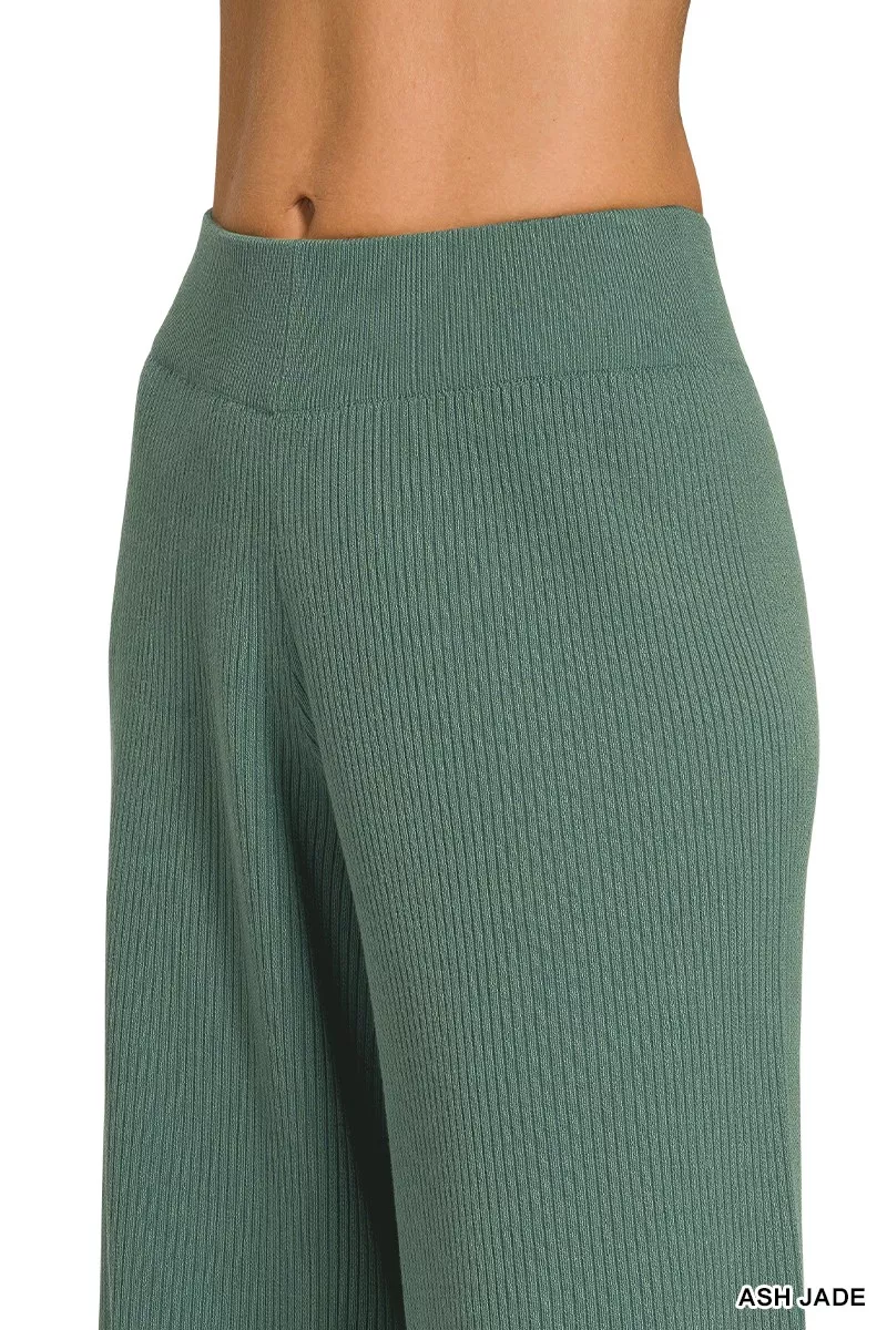 Zenana Viscose Sweater Top & Pants Set, image 9