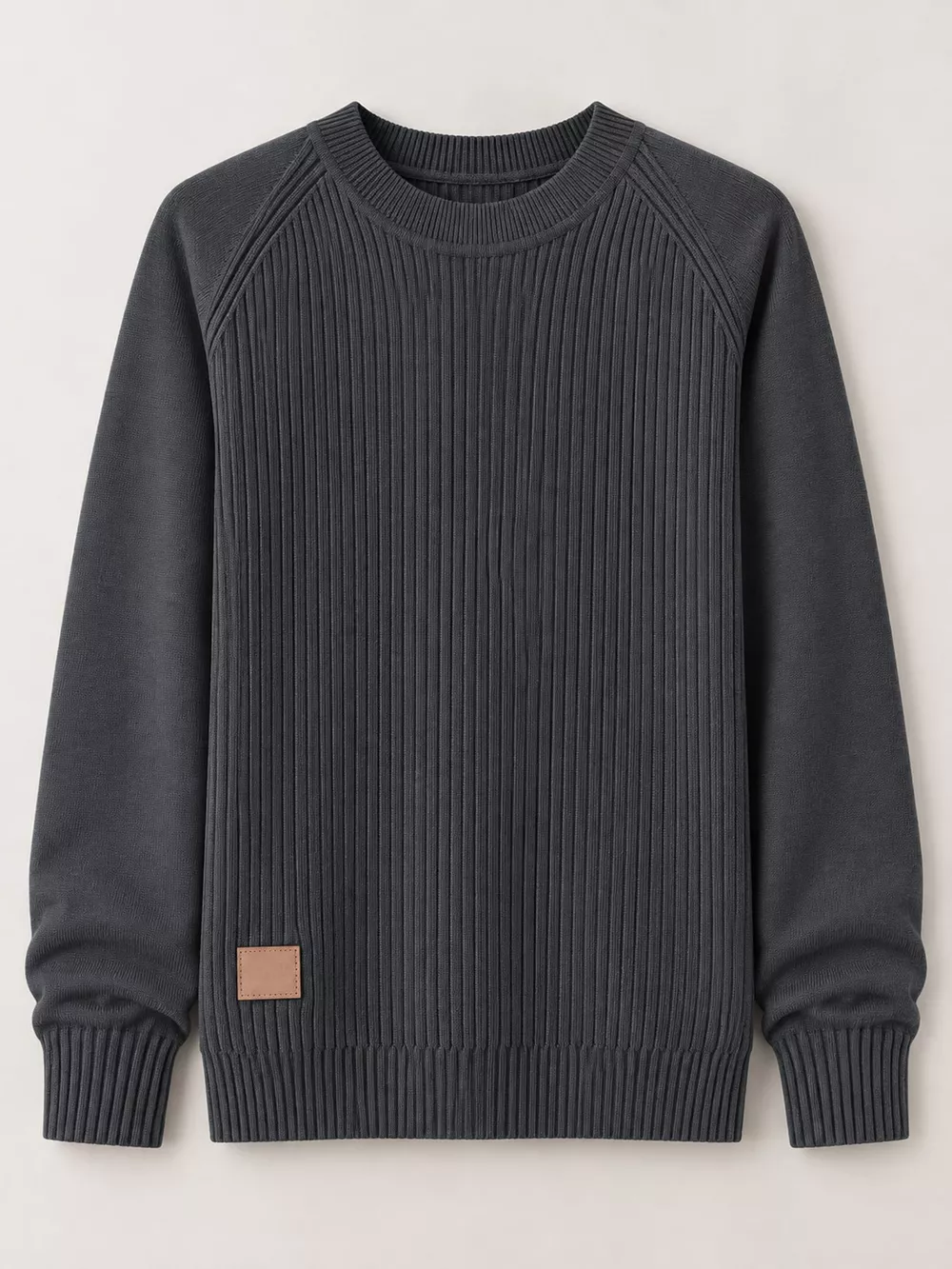 Full Size Ribbed Knit Raglan Sleeve Sweater Plus Size, image 8