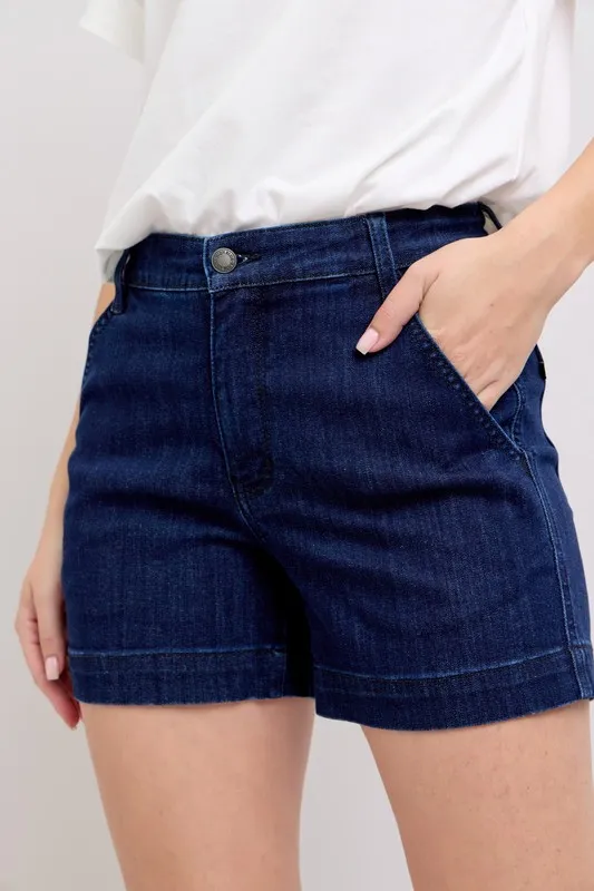 Full Size High Waist Denim Shorts Plus Size, image 12